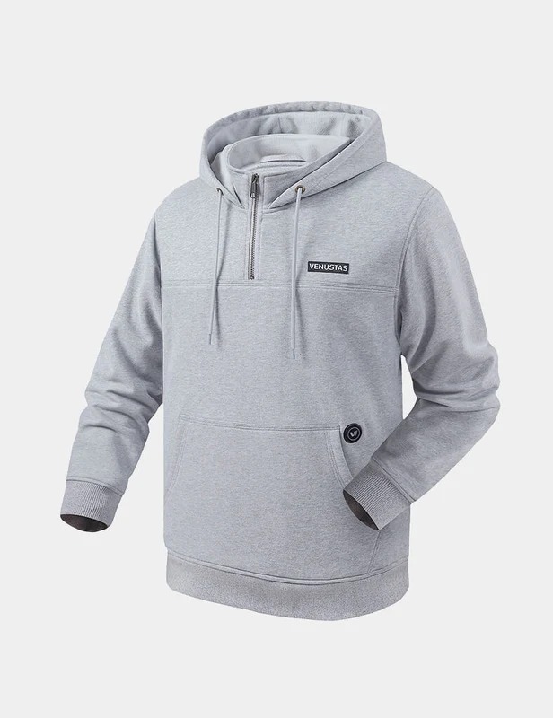 Unisex Heated Fleece Pullover Hoodie 1/4 Zip 7.4V, U40