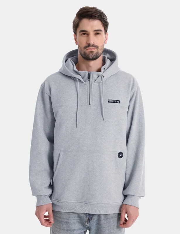Unisex Heated Fleece Pullover Hoodie 1/4 Zip 7.4V, U40