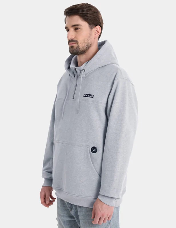 Unisex Heated Fleece Pullover Hoodie 1/4 Zip 7.4V, U40