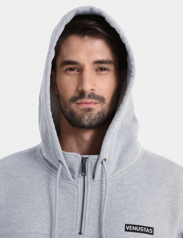 Unisex Heated Fleece Pullover Hoodie 1/4 Zip 7.4V, U40