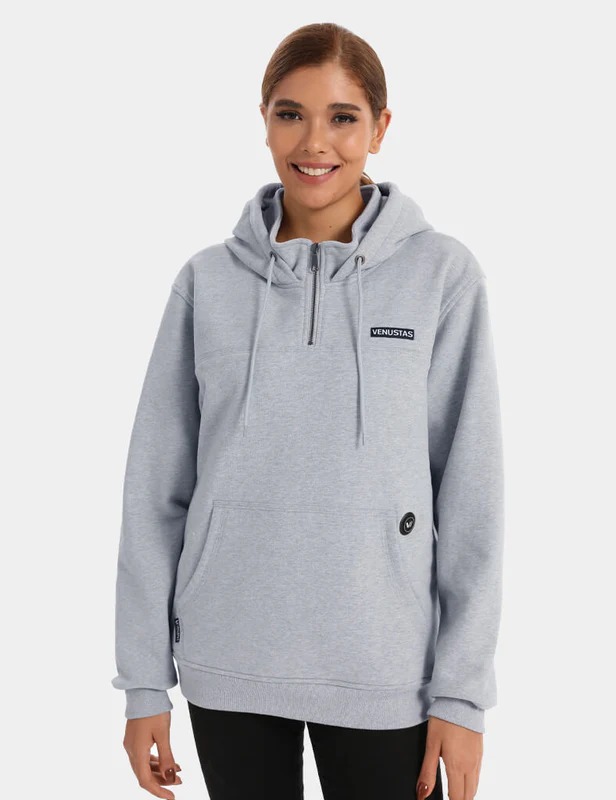 Unisex Heated Fleece Pullover Hoodie 1/4 Zip 7.4V, U40