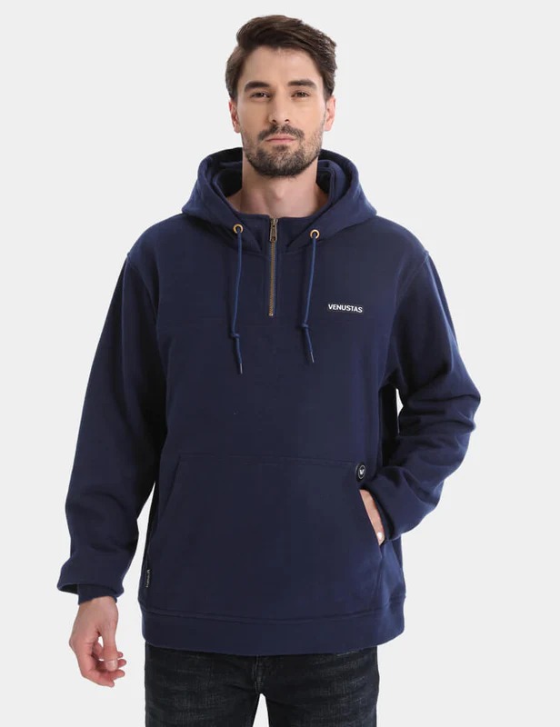 Unisex Heated Fleece Pullover Hoodie 1/4 Zip 7.4V, U40