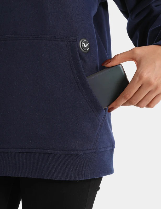 Unisex Heated Fleece Pullover Hoodie 1/4 Zip 7.4V, U40