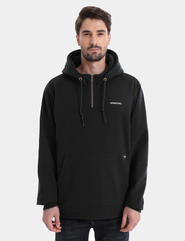 Unisex Heated Fleece Pullover Hoodie 1/4 Zip 7.4V, U40
