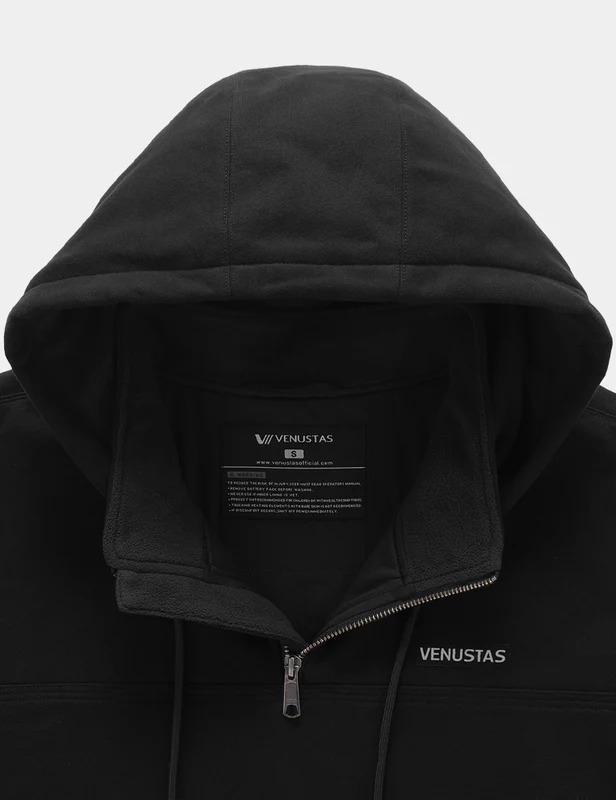 Unisex Heated Fleece Pullover Hoodie 1/4 Zip 7.4V, U40