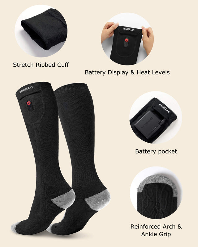 Unisex Heated Socks 7.4V (with Full Foot Coverage), S10