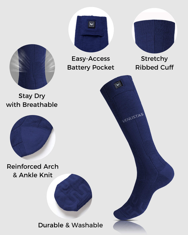 Unisex Heated Socks 7.4V (with Half-Foot Coverage), S11