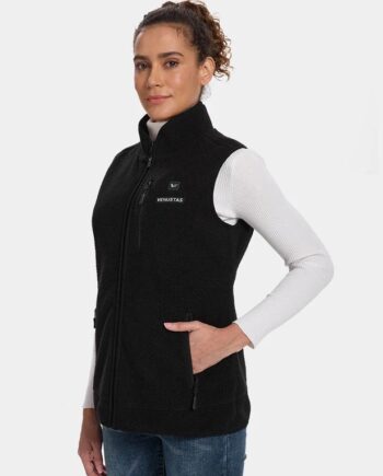 Women's Colorblock Heated Recycled Sherpa Vest 7.4V, EW34